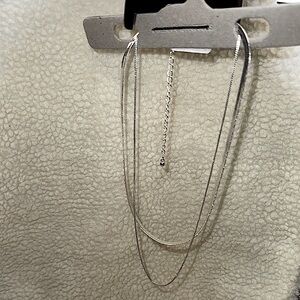 Urban Outfitters Silver Layered Necklace